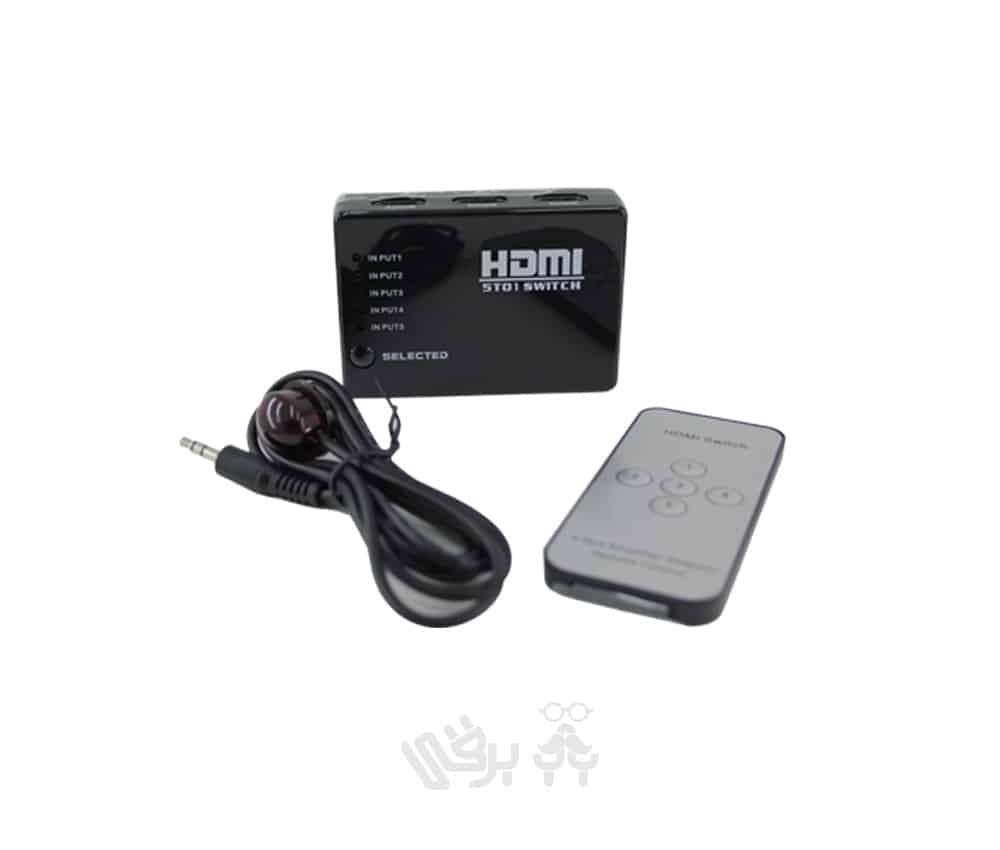 سوئیچ 5 به 1 پورت HDMI با کنترل