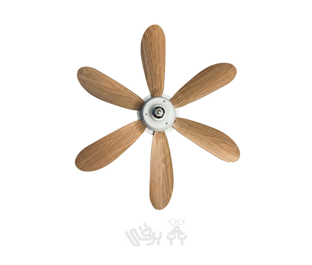 Alternative view of فن لایت (Fan Light) ۶ پره طرح چوب