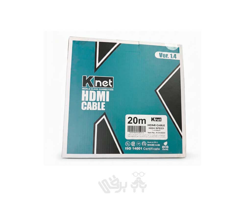 کابل HDMI کی‌نت (Knet) ورژن 1.4 مدل K-CH14200 – طول 20 متر